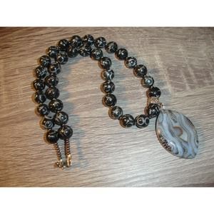 Soochow Jade and Fire Agate Necklace